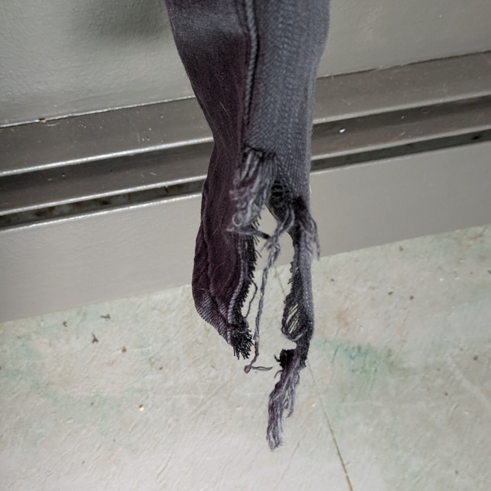 Grey Distressed Overalls - Picture 4 of 4